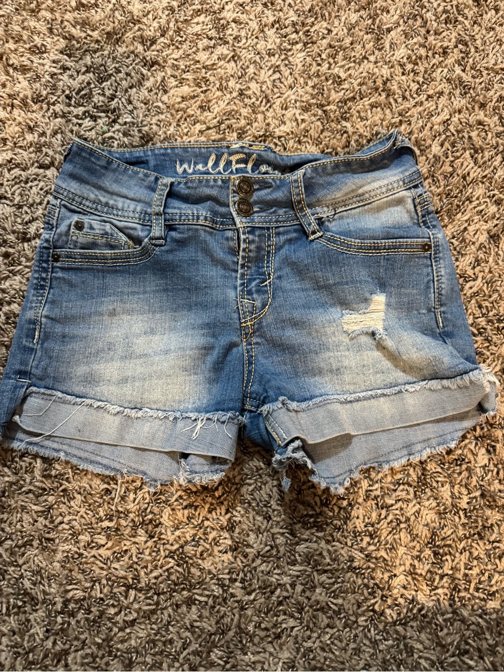 wallflower denim shorts